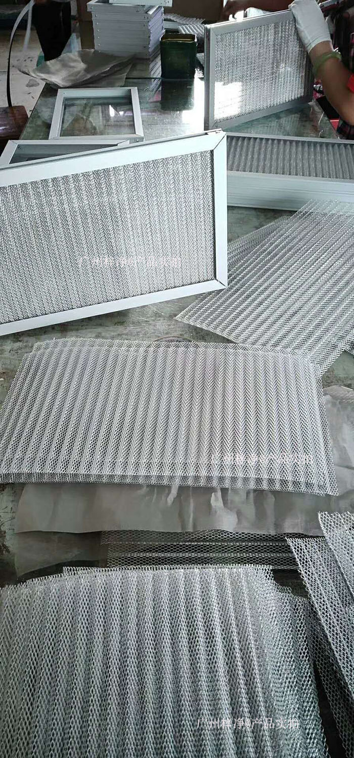 金屬網過濾器框架：鍍鋅鋼板、鋁合金或不銹鋼