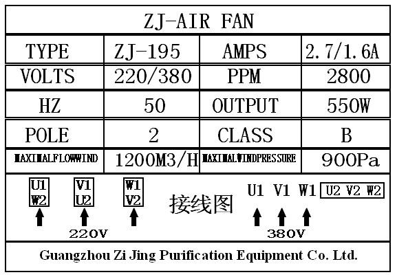 風淋室風機接線圖說明書 風淋室風機接線圖說明書